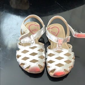 Stride Rite silver sandals